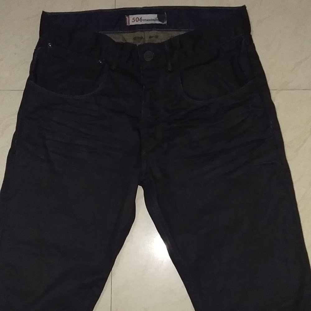 Original Levi's 506 standard Jeans solid 🖤 black Jeans - Picture 4 of 16